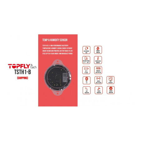 TOPFLY TSTH1-B (BLE 5.0 Temperature & Humidity Sensor)